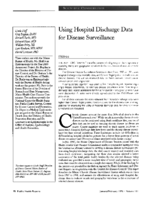Using hospital discharge data for disease surveillance