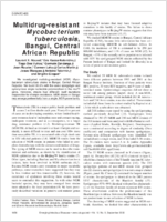 Multidrugresistant Mycobacterium tuberculosis Bangui Central African Republic