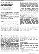 The Head Start Dental Component Evaluation Of An Urban Program