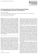 Glove Permeation Tests Using Novel Microchemical Techniques for 2 4Dichlorophenoxyacetic Acid 24D Derivatives