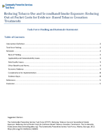 Reducing Tobacco Use and Secondhand Smoke Exposure Reducing OutofPocket Costs for EvidenceBased Tobacco Cessation Treatments