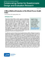 A Mixed Method Evaluation of the Whole Person Health Index