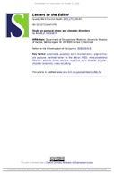 Study on Postural Stress and Shoulder Disorders  Authors Reply