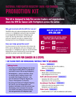 National Firefighter Registry NFR for Cancer Promotion Kit