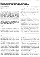 Planning communitywide services for persons with HIV infection in an area of moderate incidence