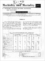 Morbidity and Mortality Weekly Report Vol 13 No 35 for Release September 4 1964
