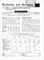 Morbidity and Mortality Weekly Report Vol 12 No 20 for Release May 24 1963