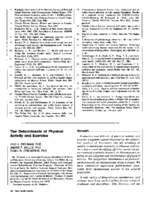 The determinants of physical activity and exercise