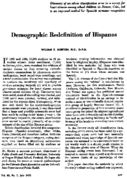 Demographic redefinition of Hispanos