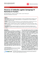 Presence of Antibodies against Genogroup VI Norovirus in Humans