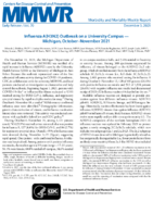 Influenza AH3N2 Outbreak on a University Campus  Michigan OctoberNovember 2021