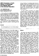 Aids Awareness In North DakotaA Knowledge And Attitude Study Of The General Population