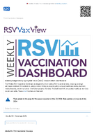 Weekly Respiratory Syncytial Virus RSV Vaccination Dashboard  RSVVaxView