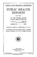 Public Health Reports  v 46 no 15  cover