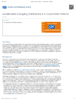 Accelerated Subtyping of Influenza A in Hospitalized Patients JAN 16 2025