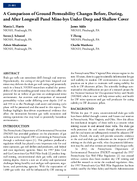 A Comparison of Ground Permeability Changes Before During and After Longwall Panel MineBys Under Deep and Shallow Cover