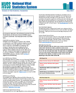 National Vital Statistics System Division of Vital Statistics newsletter  May 2023