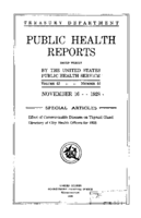Public Health Reports  v 43 no 46  cover