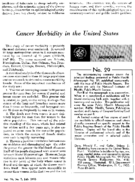 Cancer morbidity in the United States