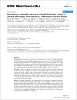 Developing a manually annotated clinical document corpus to identify phenotypic information for inflammatory bowel disease