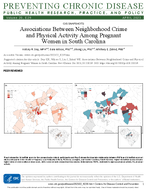 Associations Between Neighborhood Crime and Physical Activity Among Pregnant Women in South Carolina