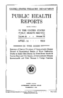 Public Health Reports  v 48 no 15  cover