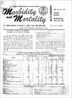 Morbidity and Mortality Weekly Report Vol 16 No 20 week ending May 20 1967