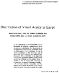 Distribution of visual acuity in Egypt