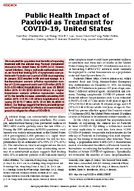 Public Health Impact of Paxlovid as Treatment for COVID19 United States