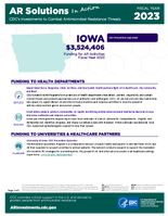 CDCs Investments to Combat Antibiotic Resistance Threats Iowa Fiscal Year 2023
