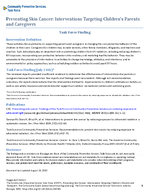 Preventing Skin Cancer Interventions Targeting Childrens Parents and Caregivers