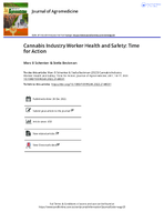 Cannabis Industry Worker Health and Safety Time for Action