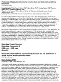 Personality characteristics organizational structure and job satisfaction of Sexual Assault Nurse Examiners SANE