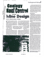 Geology Roof Control and Mine Design