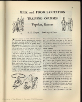 Milk and food sanitation training courses Topeka Kansas