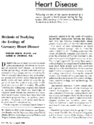 Methods of studying the ecology of coronary heart disease