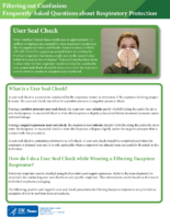 Filtering out confusion  frequently asked questions about respiratory protection  user seal check