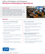 Office of Readiness and Response Division of Emergency Operations