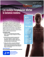 Las medidas hospitalarias afectan la lactancia materna CDC Signos Vitals 6 de octubre de 2015