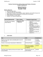 National Conversation on Public Health and Chemical Exposures Chemical Emergencies Meeting 2 Summary BWI Airport Marriott November 13 2009 Draft Document