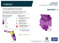 FL Congressional District 03 Stroke and Stroke Centers Map 118th Congress