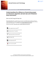 Understanding the Influence of Atomizing Power on Electronic Cigarette Aerosol Size and Inhalation Dose Estimation