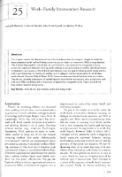 The Oxford Handbook of Work and Family Part 6 Chapter 25 WorkFamily Intervention Research
