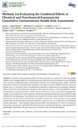 Methods for evaluating the combined effects of chemical and nonchemical exposures for cumulative environmental health risk assessment