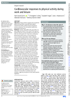 Cardiovascular Responses to Physical Activity During Work and Leisure