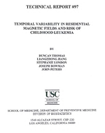 Temporal Variability in Residential Magnetic Fields and Risk of Childhood Leukemia