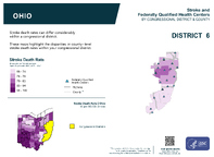 OH Congressional District 06 Stroke and Federally Qualified Health Centers Map 118th Congress