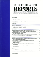 Public Health Rep  v 99 no 1 JanuaryFebruary 1984  cover