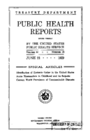 Public Health Reports  v 44 no 25  cover