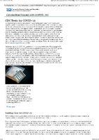 CDC Tests for COVID19